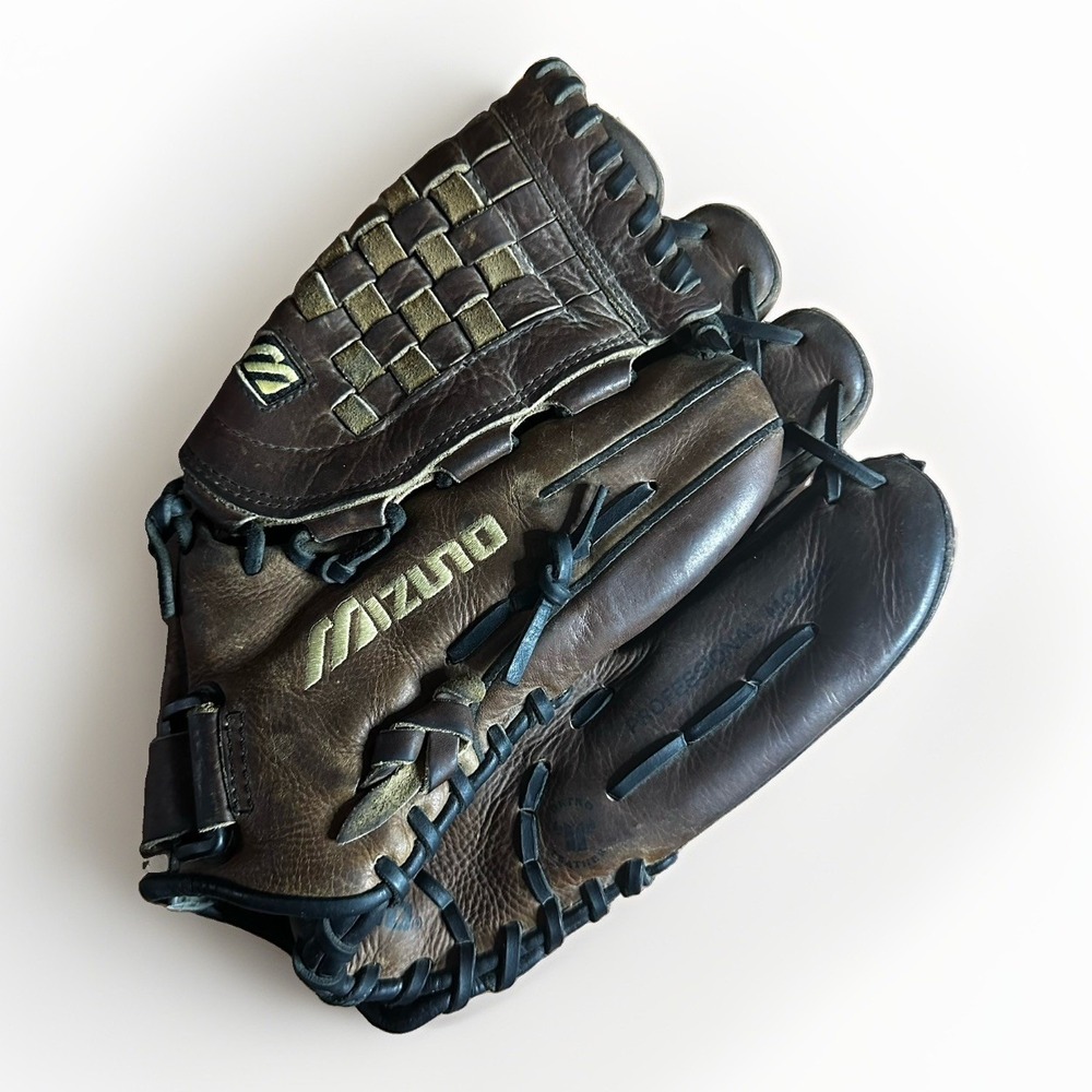 Mizuno Vintage Power Lock Baseball Glove MVT1300 13" Broken-In RHT Right Leather